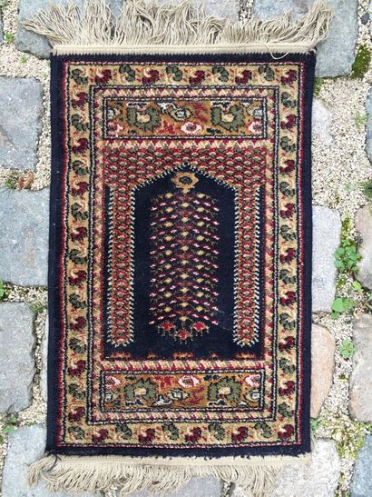 null CAUCASE, XXème

Deux petits tapis en laine à décors géométrique

70 x 50 cm...