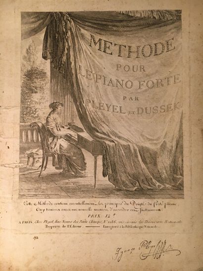 null Méthode pour le Piano Forte by Pleyel and Dussek, 19th century

Engraved by...