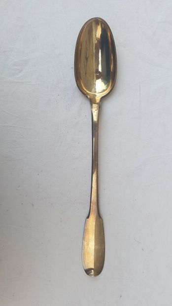 null Silver stew spoon master goldsmith Grandguillaume, Besançon 1782

Model plain...