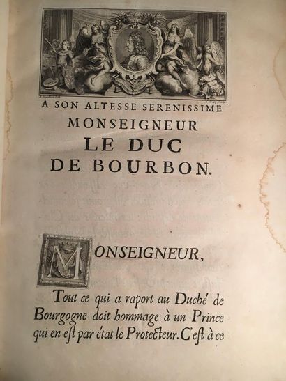 null 
General and Particular History of Burgundy by a Benedictine monk of the Abbey...