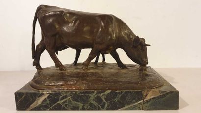 null Henri BOUCHARD (1875-1960)

Cow and her calf 

Bronze with lost wax, signed,...