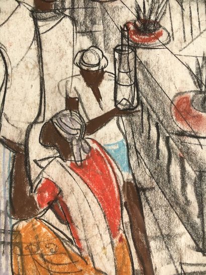 null 
André MAIRE (1898-1984)




Scene of a Malagasy market




Charcoal on paper,...