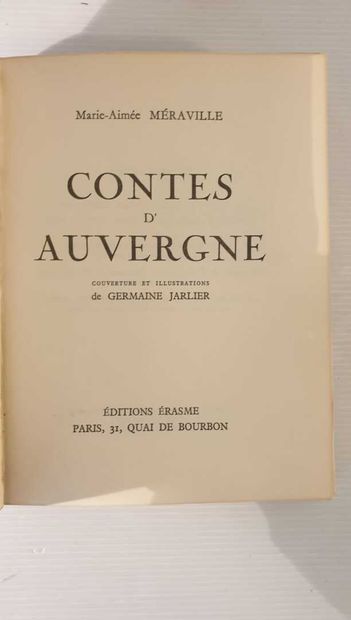  Regional tales, XXth including : 
- MILLIEN (A.), DELARUE (P.). Contes du Nivernais...