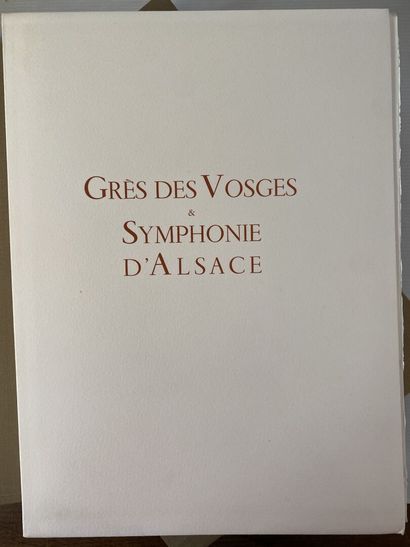 null MAUDONNET (Paul). Grès des Vosges et symphonie d'Alsace. Exemplaire n°152/230....
