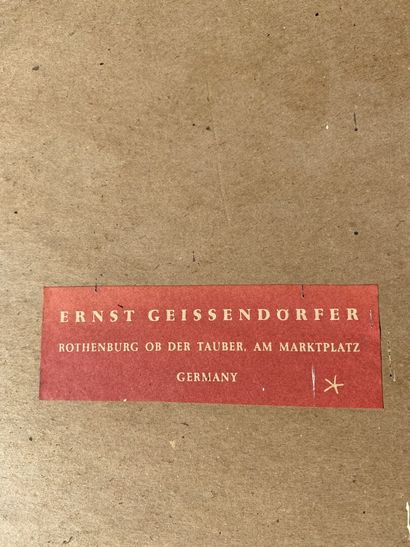 null Paul GEISSLER (1881-1965)

Rothenburg ob der Tauber

Gravure 

Inscriptions...