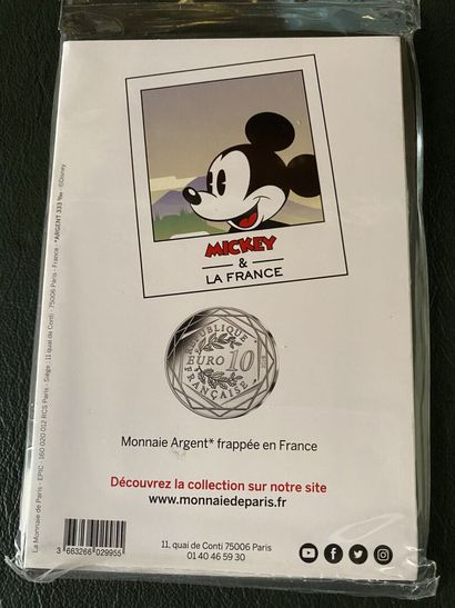 null MICKEY and France - Monnaie de Paris

Lot of twenty 10€ silver coins 2018. Face...
