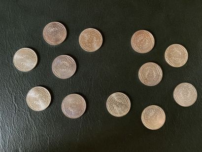 null Les Valeurs de la République - Monnaie de Paris

Lot de douze pièces de 5€ en...