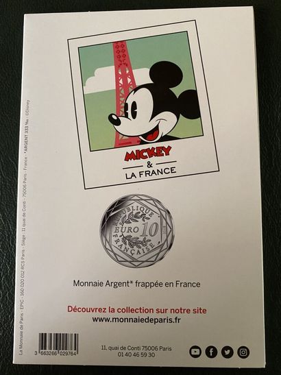 null MICKEY and France - Monnaie de Paris

Lot of twenty 10€ silver coins 2018. Face...