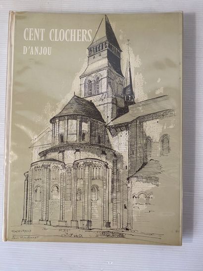 null MAUDONNET (Paul). Moulins au fil de l'eau en Anjou. Exemplaire n°3. 45 dessins...