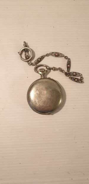 null Two pocket watches gousset, XIXth century

A lot of coins is attached, four...