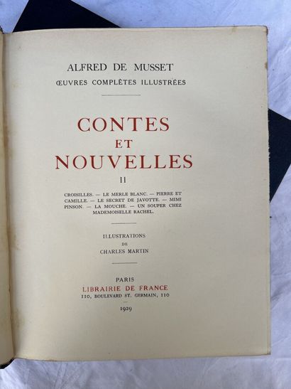 null MUSSET (Alfred de). Oeuvres complètes illustrées, 10 volumes. A Paris, chez...