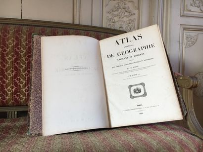  Lapie, Universal Atlas of Geography 
1838 
Large folio. 
Accidents on the bindi...