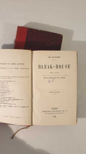 null DICKENS (Charles). Bleak House, Tome 1 & 2. A Paris, Hachette, 1880.