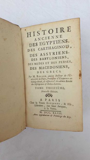 null Ensemble de livres du XVIIIe et XIXème sur l'éducation, l'histoire et mémoires...