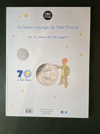 null Three booklets - Monnaie de Paris 

- 12 coins of 10€ in silver 2014 : Euros...