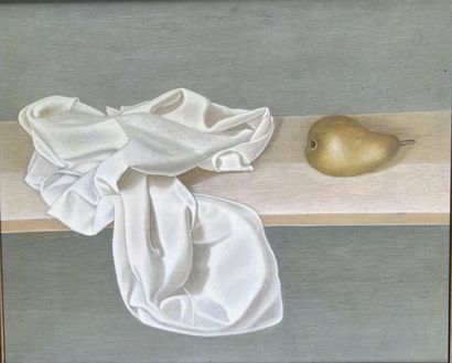 null Jacinto LUIS (born in 1945)

Still life with white sheet and pear

Oil on canvas...