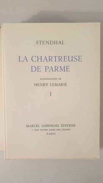 null Lot of three novels of the XIXth century including : 
STENDHAL. The Charterhouse...