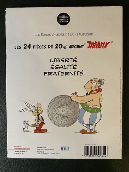 null Three booklets - Monnaie de Paris 

- 12 coins of 10€ in silver 2014 : Euros...