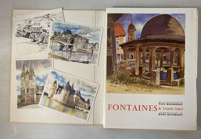  MAUDONNET (Paul). The fountains of Franche-Comté. Dedication of the author. Copy...