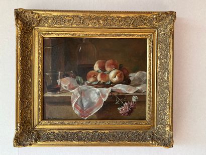null LEBON, French school of the XXth century 

Still life 

Oil on canvas

Signed...