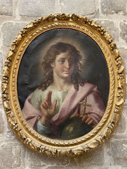 null Ecole française du début XVIIIème

Christ bénissant

Toile ovale 

67 x 55 cm

Beau...