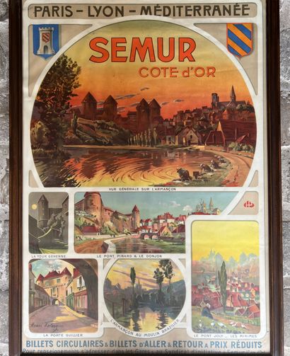 Affiche de Semur - Côte d'Or encadrée 

107...