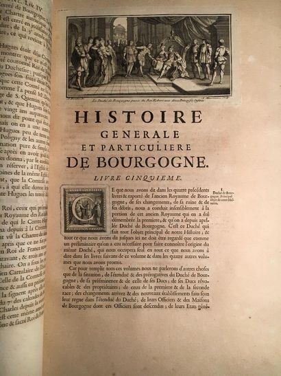  General and Particular History of Burgundy by a Benedictine monk of the Abbey of...