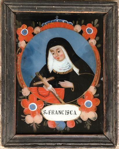 null 
Ecole alsacienne




Sainte Françoise 




Peinture sur verre




25 x 19 ...