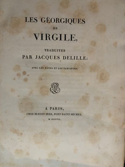 VIRGILE. Les Géorgiques. Traduction par Jacques...