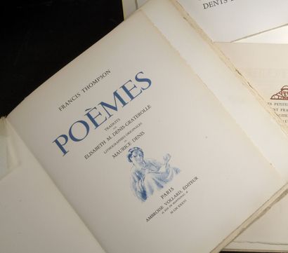 THOMPSON. Poems. Paris, Vollard, 1936. In-folio...