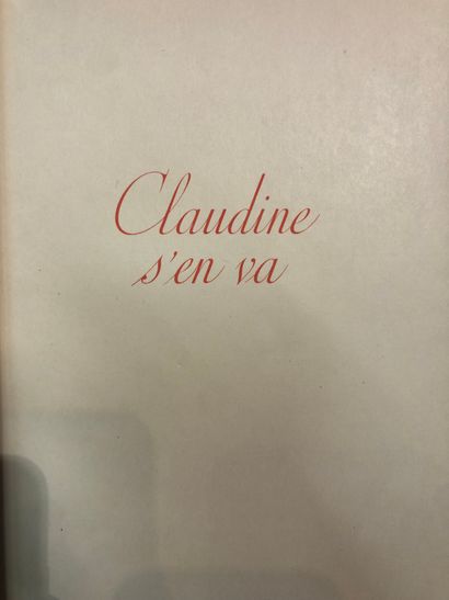 null [COLETTE]. WILLY & COLETTE WILLY.

 Claudine à l'école. Claudine à Paris. Claudine

en...