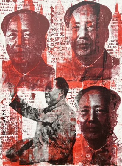 null Noël VERIN (né en 1947)

Mao Zedong 

Technique mixte sur toile signée.

130...