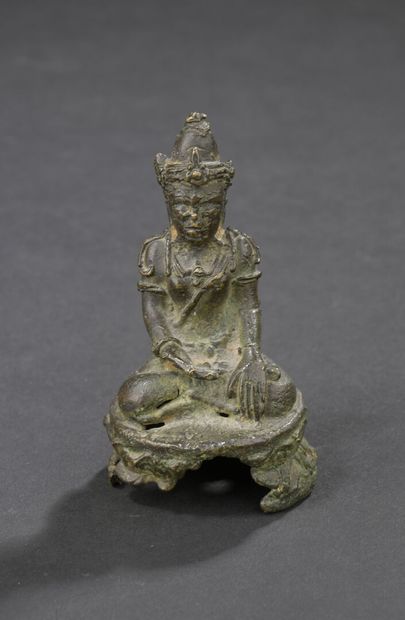 Statuette de bouddha en bronze

Asie du Sud-Est,...