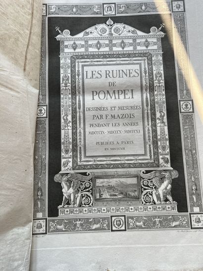 null F. Mazois, Ruines de Pompéi

Deux grands volumes, in-plano, nombreuses plan...