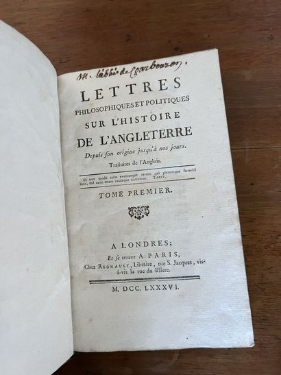 null 
ANGLETERRE



Lettre sur l'Angleterre, Londres 1786, 2 vol. in_8

Paradis Perdue,...