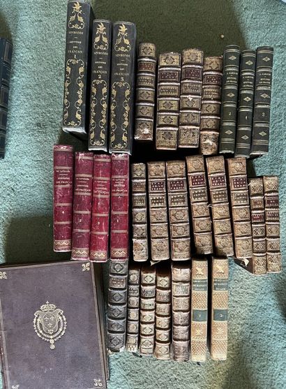 Fort lot de livres XVIIIe et XIXe sur l'histoire...