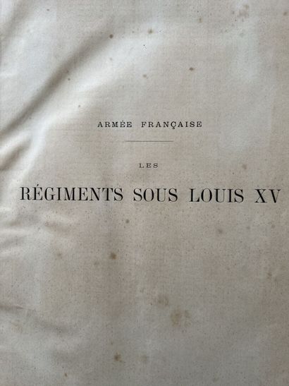 null Livre, non collationné, dans l'état : Mouillard Lucien Les Régiments sous Louis...