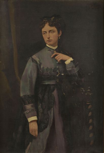 Victor Fontaine (1837-1884). Victor FONTAINE (1837-1884)

Young woman with a blue...
