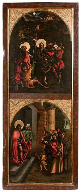 ÉCOLE ALLEMANDE VERS 1500 GERMAN SCHOOL circa 1500

The arrest of Christ

Christ...