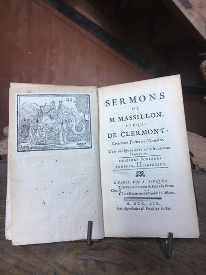 null SERMONS DE M MASSILLON, Jean-Baptiste Massillon, Évêque de Clermont, in-8

1759...