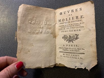 null WORKS OF MOLIERE

NEW EDITION

with the life of the Author, & historical & critical...