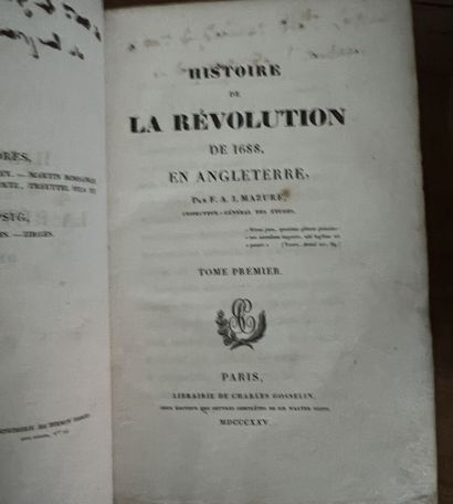 null MAZURE

History of the Revolution of 1688 in England, Paris 1825

Two volumes...