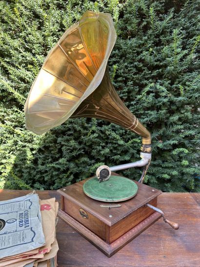 null Gramophone and records.