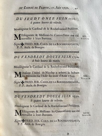 null [NICOLA]. Minutes of the General Assembly of the

Clergy of France, held in...