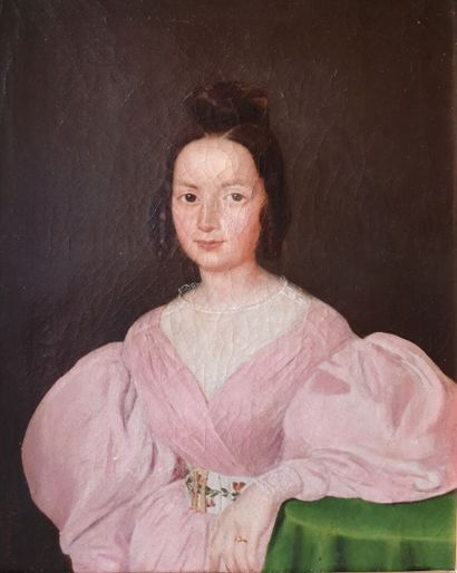 null Ecole francaise 1834 A. Delemere

Portraits de femmes.

paire de toiles signées...
