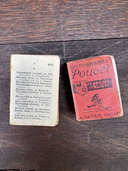 null French-Italian pocket dictionary, POUCET, early 20th century 

Edition A. Hatier...