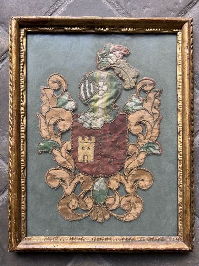 Coat of arms in embroidery of application...