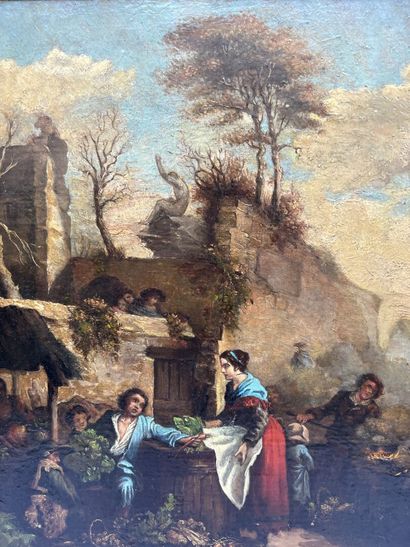 null G. Boutet. 

The vegetable seller. 

Canvas signed lower left.

35 x 26 cm