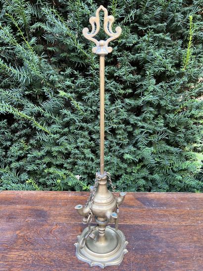 Bronze lamp. Italy, beginning of the XIXth...