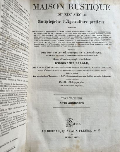 null Rustic house of the 19th century

Encyclopedia of Practical Agriculture

In-quarto,...